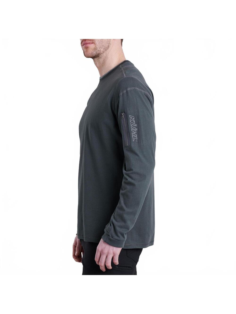 Kuhl Men's Long Sleeve T-Shirt with Zippered Sleeve Pocket